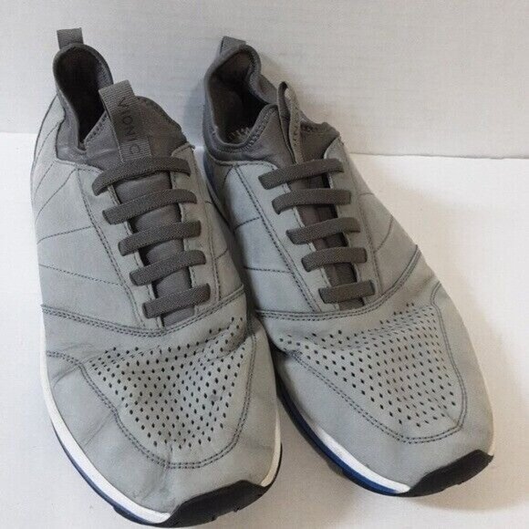 Vionic Trent men's athletic Grey Bleu sneakers size 12 casual office performance - Picture 1 of 12